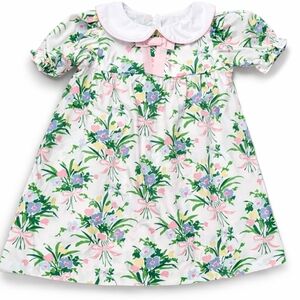 🌸 TBBC The Beaufort Bonnet Company Floral Dress | Size 3T | Peter Pan Collar